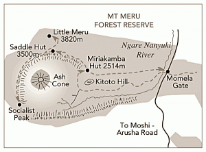 MAP OF MOUNT MERU